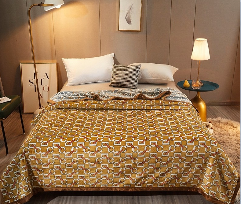 bbin宝盈大牌風(fēng)迪奧云毯（姜黃色）